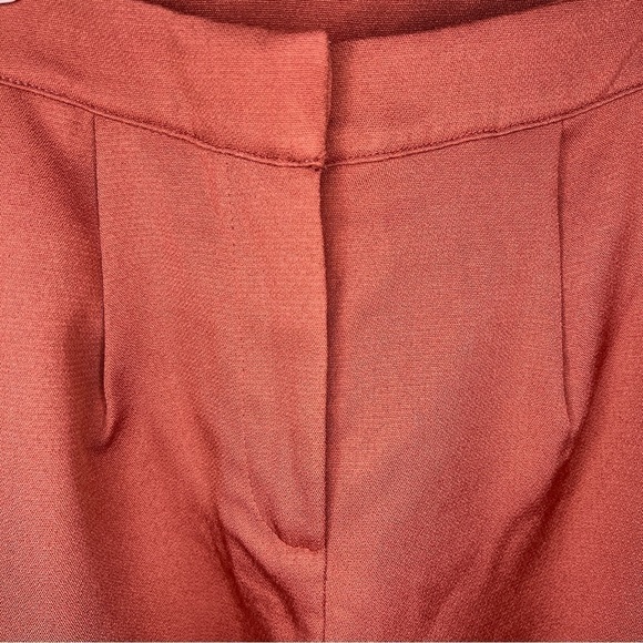 NEW Showpo Mauve Brick Red Dress Pants Size 4 Straight Leg Fall Color - Picture 4 of 10
